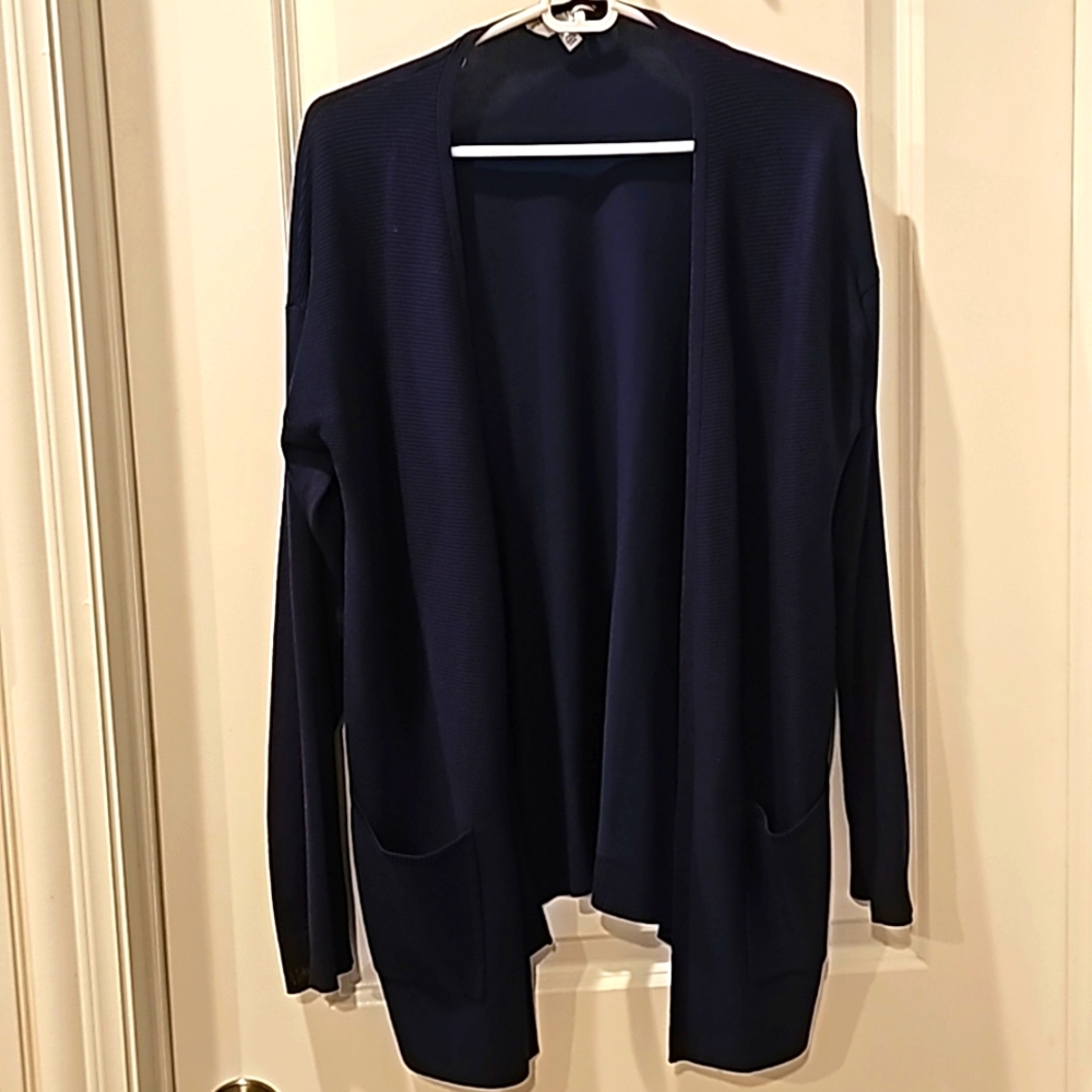 Womens navy blue cardigan